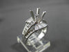 ESTATE WIDE .90CT DIAMOND 18KT WHITE GOLD 3D SEMI MOUNT ENGAGEMENT RING #18545