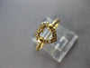 ESTATE .10CT DIAMOND 14KT YELLOW GOLD 3D CLASSIC OPEN HEART LOVE FUN RING #27893