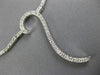 ESTATE LONG .96CT DIAMOND 14KT WHITE GOLD 3D WAVE SEMI ETERNITY LARIAT NECKLACE