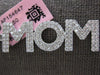 ESTATE LARGE .95CT DIAMOND 14KT WHITE GOLD 3D MOTHER MOM FLOATING PENDANT