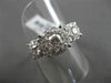 ANTIQUE LARGE 1.50CT DIAMOND 14KT WHITE GOLD CLUSTER FRIENDSHIP PROMISE RING