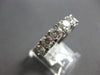 LARGE 2.0CT DIAMOND 14KT WHITE GOLD 7 STONE COMFORT FIT WEDDING ANNIVERSARY RING