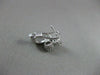 ANTIQUE .70CT DIAMOND 14KT WHITE GOLD HANGING FLOWER CLIP ON EARRINGS #1199