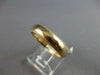 ESTATE SOLID 14KT YELLOW GOLD 4.5MM COMFORT FIT MILGRAIN ANNIVERSARY RING #27595