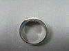 WIDE 7mm HAND CRAFTED .17CT F VVS DIAMOND 14KT WHITE GOLD MENS WEDDING BAND !!!!