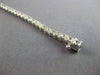 ESTATE 3.33CT DIAMOND 14KT WHITE GOLD 3D CLASSIC ROUND 4 PRONG TENNIS BRACELET