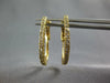 ESTATE .6CT DIAMOND 14K YELLOW GOLD CLASSIC 2MM OVAL LEVERBACK HANGING EARRINGS