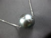 EXTRA LARGE .35CT DIAMOND & AAA TAHITIAN PEARL 18KT WHITE GOLD FLOATING PENDANT