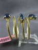 ESTATE LARGE 4.25CT AAA SAPPHIRE 14KT YELLOW GOLD 3D SNAKE FLEXIBLE FUN RING