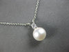 .05CT DIAMOND & AAA SOUTH SEA PEARL 14KT WHITE GOLD SOLITAIRE FLOATING PENDANT