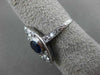 ANTIQUE 1.66CT OLD MINE DIAMOND & AAA SAPPHIRE PLATINUM 3D MARQUISE RING #17069