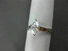 ESTATE MARQUISE DIAMOND 14KT WHITE GOLD SOLITAIRE ENGAGEMENT RING F VS #20206
