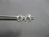 ESTATE .70CT DIAMOND 14K WHITE GOLD CLASSIC ROUND SOLITAIRE STUD EARRINGS #28174