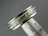 ESTATE 14K WHITE GOLD 3D CLASSIC FILIGREE MILGRAIN WEDDING ANNIVERSARY RING 1518