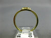 ESTATE .15CT DIAMOND 18KT YELLOW GOLD 3D FLOWER BEZEL CLASSIC LOVE RING #25832
