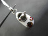 ESTATE 14KT WHITE GOLD 3D RED & WHITE ENAMEL HAPPY SMILEY FACE BABY SHOE PENDANT