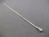 ESTATE 1.0CT DIAMOND 14KT WHITE GOLD 3D CLASSIC 2MM LOVE TENNIS BRACELET