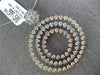 LARGE 2.80CT DIAMOND 14KT TRI COLOR GOLD 3D MULTI CIRCULAR FLOWER LOVE PENDANT