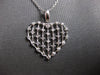 ESTATE .25CT DIAMOND 14KT WHITE GOLD MULTI BAR BY THE YARD LOVE FLOATING PENDANT