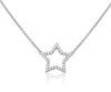 ESTATE .21CT DIAMOND 14KT WHITE GOLD 3D ROUND CLASSIC HEART LOVE NECKLACE