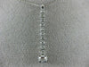 ESTATE .60CT DIAMOND 14KT WHITE GOLD 3D SOLITAIRE JOURNEY FLOATING PENDANT