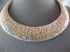 ESTATE MASSIVE 51.21CT WHITE & PINK DIAMOND 18KT 2 TONE GOLD 3D TENNIS NECKLACE