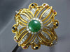 ANTIQUE 7.24CT DIAMOND & AAA EMERALD RUBY & ONYX 18K 2 TONE GOLD BANGLE BRACELET