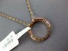 .77CT DIAMOND & AAA MULTI COLOR SAPPHIRE 14KT ROSE GOLD CIRCLE OF LIFE PENDANT