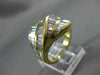 ANTIQUE WIDE 2.50CT BAGUETTE DIAMOND 18KT YELLOW GOLD COCKTAIL RING E/F #20143