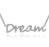 ESTATE .22CT DIAMOND 14KT WHITE GOLD 3D CLASSIC SWEET DREAM FUN NECKLACE