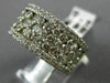 ESTATE WIDE 2.80CT DIAMOND 14K WHITE GOLD ETOILE WEDDING ANNIVERSARY RING #21820