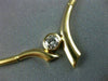 ESTATE .40CT DIAMOND 14KT GOLD 3D SOLITAIRE FANCY LOVE EMBRACE NECKLACE #14981