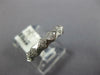 ESTATE .14CT DIAMOND 18KT WHITE GOLD MATTE & SHINY SQUARE PAVE ANNIVERSARY RING