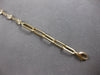LONG .79CT DIAMOND 14KT YELLOW GOLD CLASSIC BEZEL 9 STONE OVAL LINK FUN BRACELET