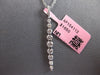 ESTATE 1.61CT DIAMOND 14KT WHITE GOLD CLASSIC ROUND JOURNEY BAR FLOATING PENDANT