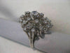 ANTIQUE 1.14CT OLD EURO MINE CUT DIAMOND 14K WHITE GOLD COCKTAIL RING F/G #18807