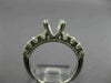 ESTATE 1.0CT DIAMOND 14KT WHITE GOLD SEMI MOUNT WEDDING BAND ENGAGEMENT RING SET
