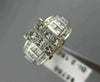 ESTATE LARGE 2.15CT ROUND & PRINCESS DIAMOND 14KT GOLD 3D ENGAGEMENT RING #21530