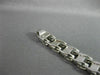 ESTATE LONG WIDE 14K WHITE GOLD HANDCRAFTED DOUBLE DESIGN ITALIAN BRACELET 22775