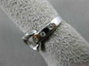 ESTATE WIDE .20CT DIAMOND 14KT WHITE GOLD 3D ETOILE BELT HEART FUN RING #15382