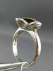 ESTATE .36CT WHITE & FANCY YELLOW DIAMOND 18K 2 TONE GOLD SQUARE FRIENDSHIP RING