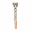 .53CT WHITE & PINK DIAMOND 18K ROSE GOLD PRINCESS & ROUND LUCIDA ENGAGEMENT RING