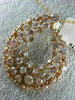 ESTATE LARGE 3.05CT DIAMOND 14KT ROSE GOLD 3D TEAR DROP WAVE MOON LOVE PENDANT