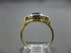 1.84CT OLD MINE DIAMOND & AAA SAPPHIRE 14K 2 TONE GOLD 3D ENGAGEMENT RING #27941