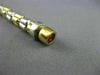ESTATE 14KT WHITE AND YELLOW GOLD 3D SHINY BARREL ITALIAN BRACELET #22601