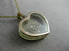 ESTATE .12CT DIAMOND 14KT YELLOW GOLD 3D CLASSIC N INITIAL HEART PENDANT #22997