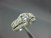 LARGE 2.0CT DIAMOND 14KT WHITE GOLD ROUND WEDDING ENGAGEMENT INSERT RING SET 302