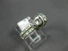 ESTATE WIDE .46CT DIAMOND 14K WHITE GOLD 2 ROW SEMI MOUNT ENGAGEMENT RING #19591