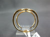 ESTATE LARGE .65CT DIAMOND 18KT YELLOW GOLD 3D V SHAPE DOUBLE ANCHOR RING