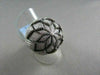 ANTIQUE 18KT WIDE FILIGREE SUN FLOWER 2.35CT DIAMOND BLACK AND WHITE GOLD RING !
